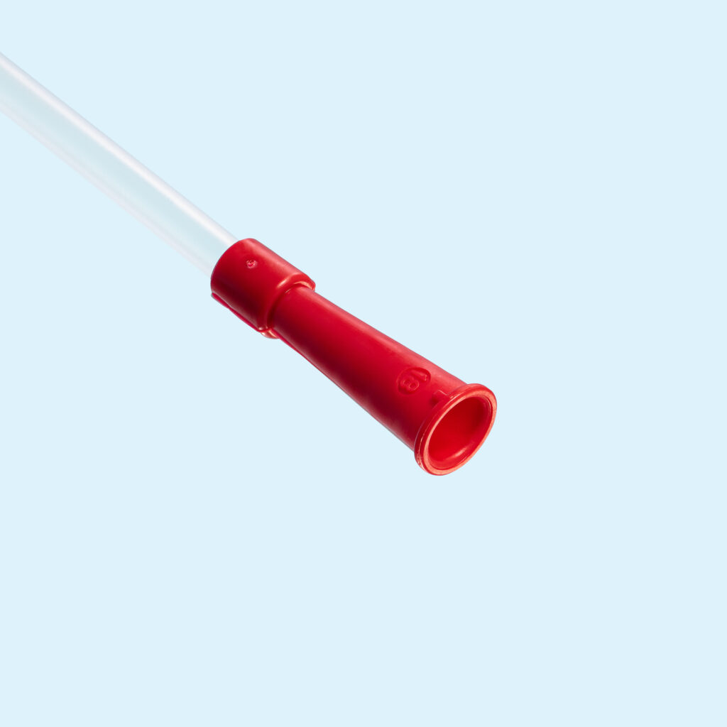 Nelaton sonde PVC - wegwerp - rood - CH18 - 38 cm - steriel - 1 x 100 st