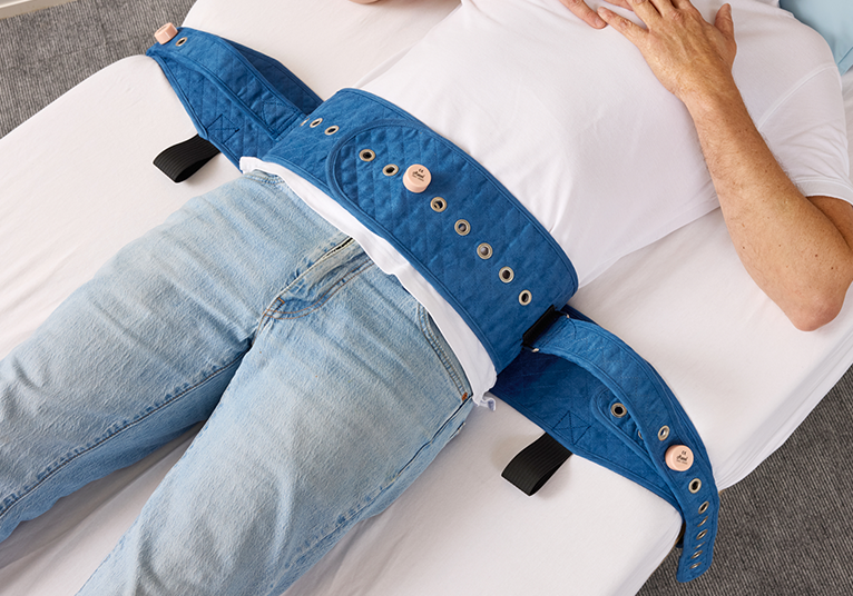 Roll belt tailleband versterkt voor bed