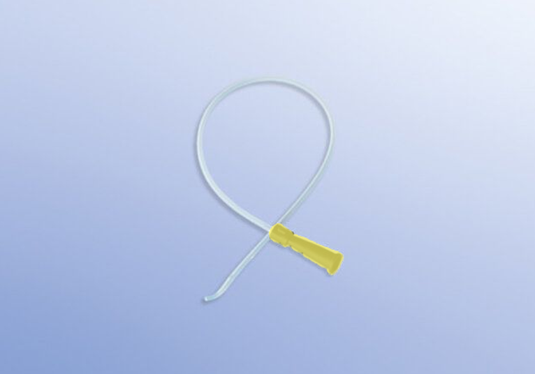 Sonde Tiemann - PVC - usage unique - 40 cm - Ch 20 - jaune - 1 x 50 pcs