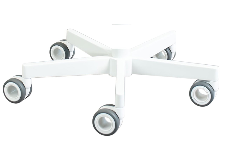 Tabouret Loavie - wit onderstel - ringmechaniek - Fresh bekleding - Ice Blue - 1st