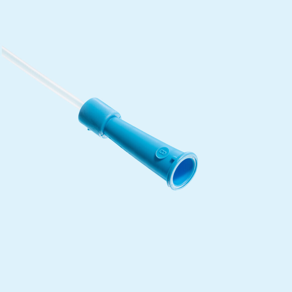 Nelaton sonde PVC - wegwerp - blauw - CH08 - 38 cm - steriel - 1 x 100 st