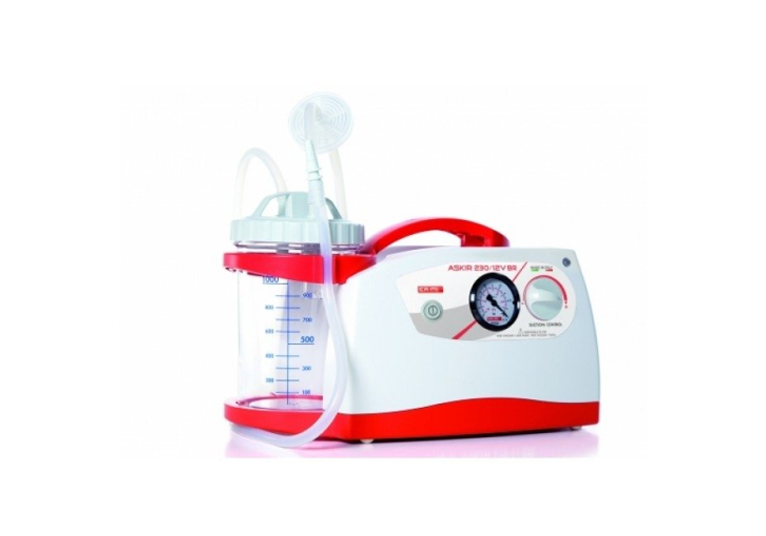 Aspiratietoestel New Askir 230 op batterijen + netstroom - Flovac® 1 L disposable liner - 1 st