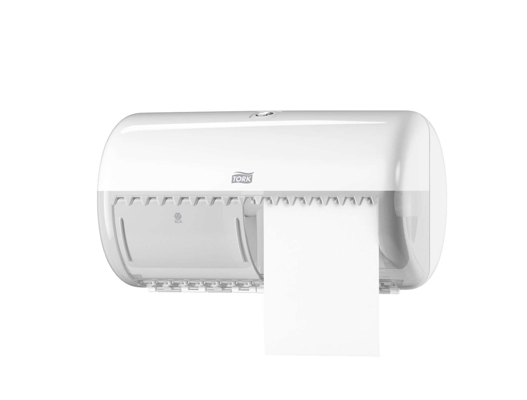 Distributeur pour papier toilette traditionnel - T4 - blanc - 1 pc