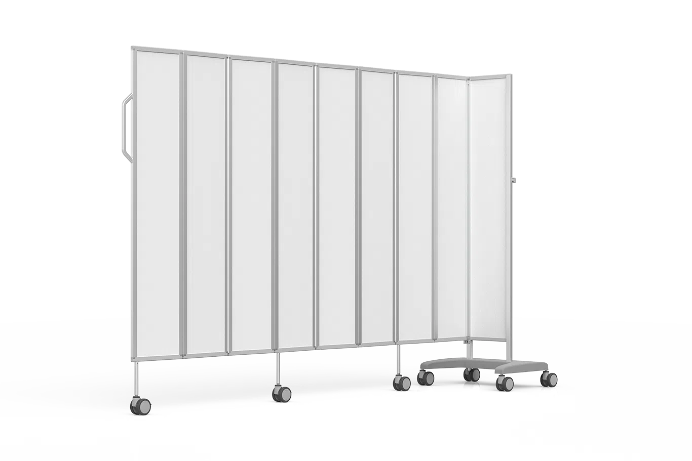 Kamerscherm - H 165 cm - mobiele standaard 4 panelen - 1 st