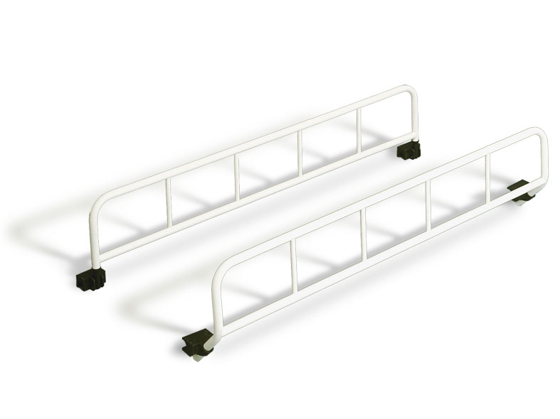 Linido barrière de sécurité rabattable pour brancard de douche - acier revêtu - blanc - 1 pc