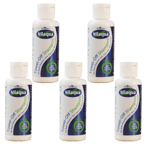 Nilaqua no rinse shampoo appel - 65 ml - 24 st