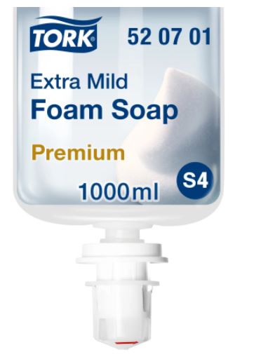 Premium savon mousse extra doux - S4 - 6 x 1000 ml