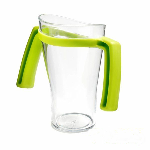 Deluxe nosey cup - 2 handvaten - transparant - 250 ml - 1 st