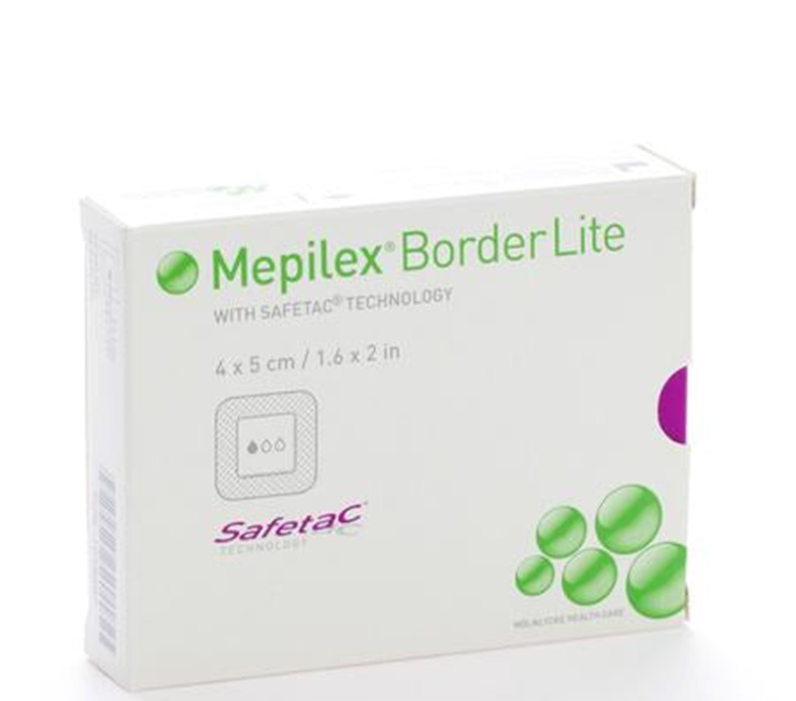 Mepilex® border lite  - 7,5 x 7,5 cm - steriel - 1 x 5 st
