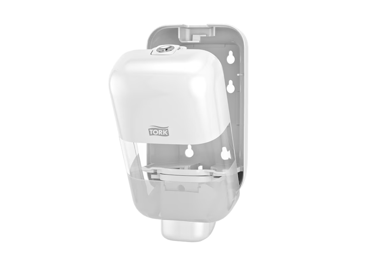 Tork Distributeur Elevation S5 mini - Mousse et savon liquide, désinfectant pour les mains - Blanc - 224 x 112 x 99 mm - 1 pc