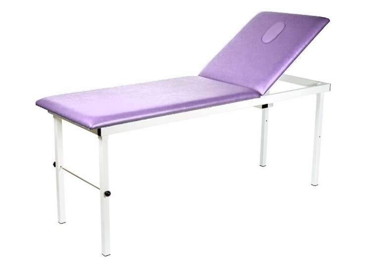 Table d'examen Simplex avec trou facial - hauteur fixe - Lavendel - 1 pc