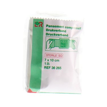 Drukverband A - 7 x 10 cm - steriel - 1 x 10 st
