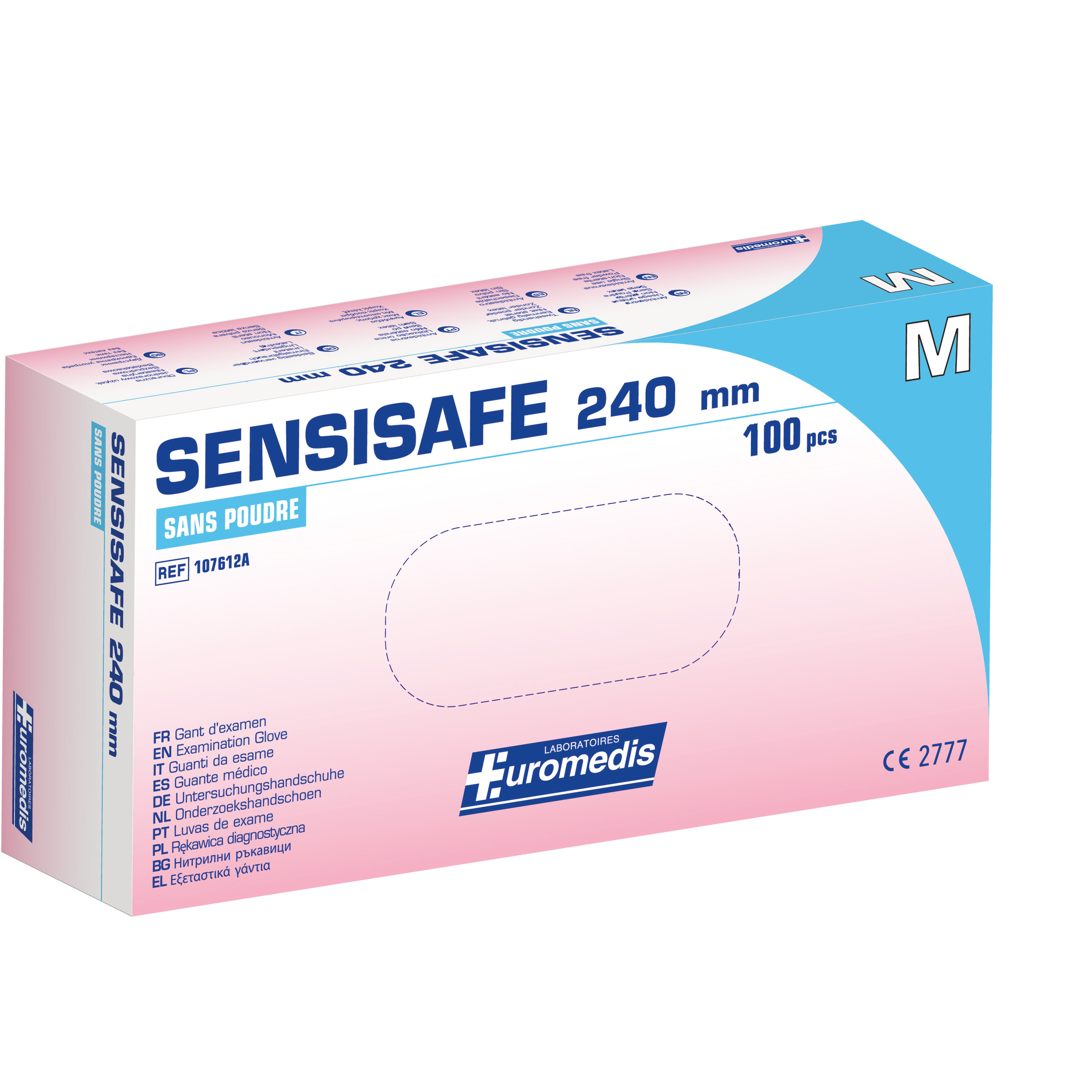 Sensisafe gants stretch vinyl non poudrés - M - non-stériles - 10 x 100 pcs