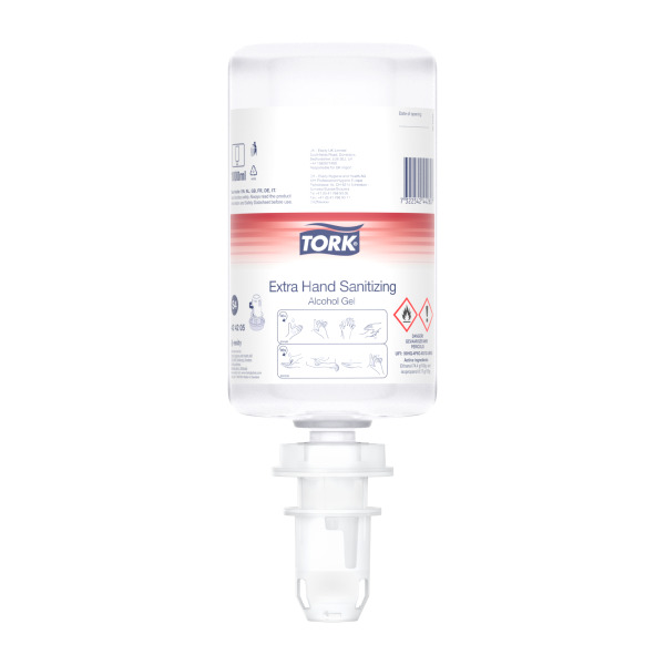 Tork Premium Extra alcoholgel voor handdesinfectie - S4 - 6 x 1 l - BE-REG-00138