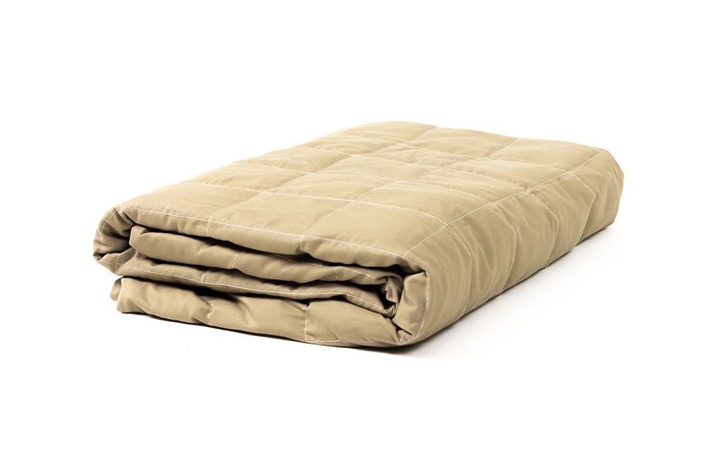 couverture alourdie en cotton - beige - 70 x 120 cm 6 kg - 1 pc
