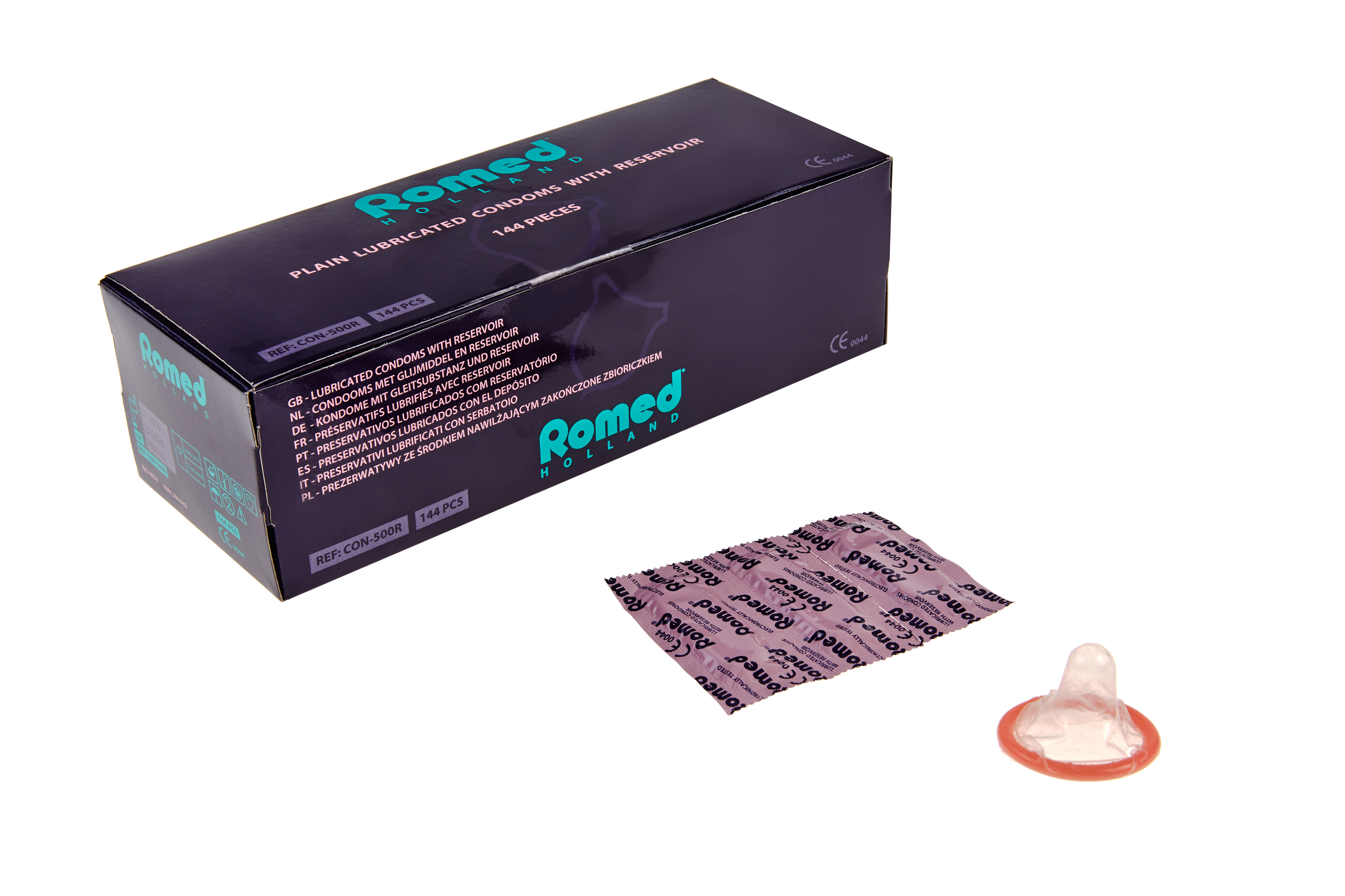 Préservatifs pour des hommes - avec lubrificant silicone - latex - 144 pcs