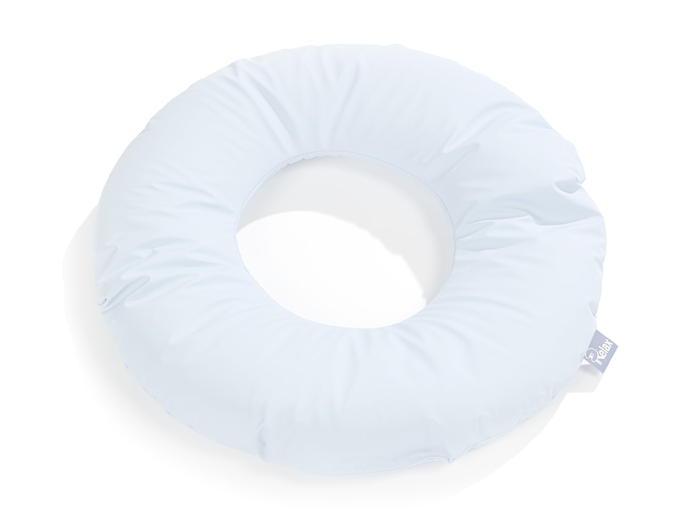 Housse en coton pour coussin Relax donut - blanc - 1 pc