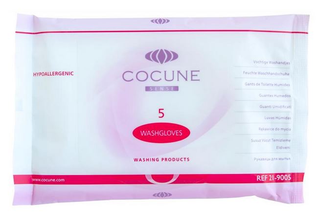 Cocune sense gants de toilette - parfumé - 24 x 5 pcs