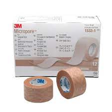 3M™ Micropore™ - 2,5 cm x 9,14 m - brun - 1 x 6 pcs