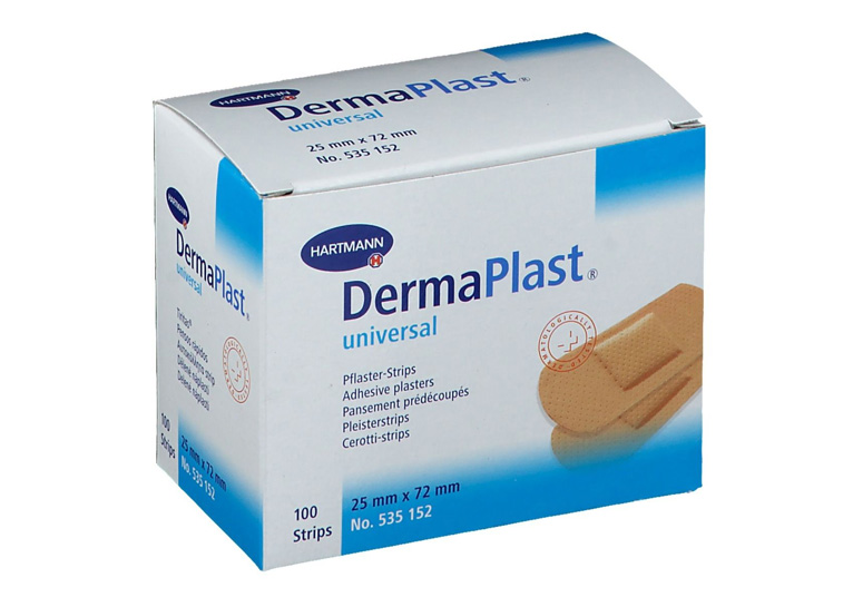 Dermaplast® universal pleisters - water resistent - 2,5 x 7,2 cm - 100 st