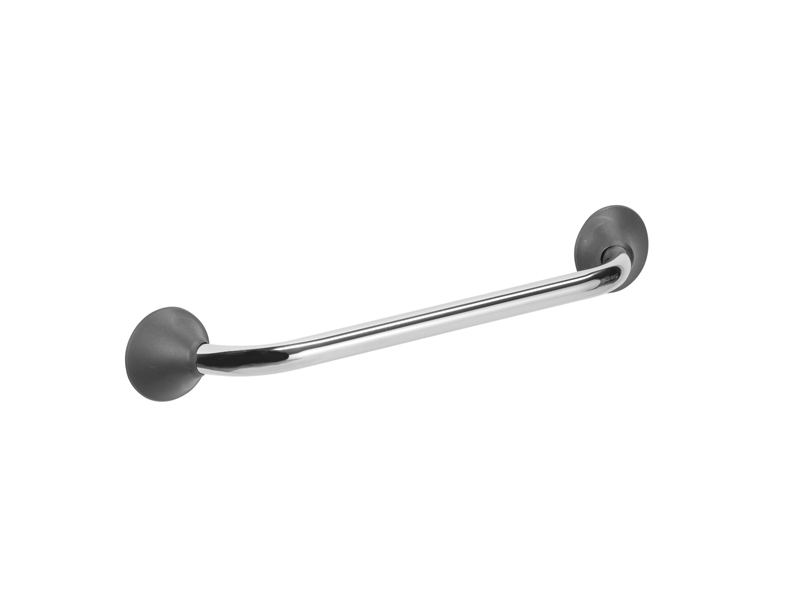 Linido rechte wandbeugel - ergogrip 90 cm - rvs gepolijst/antraciet - 1 st
