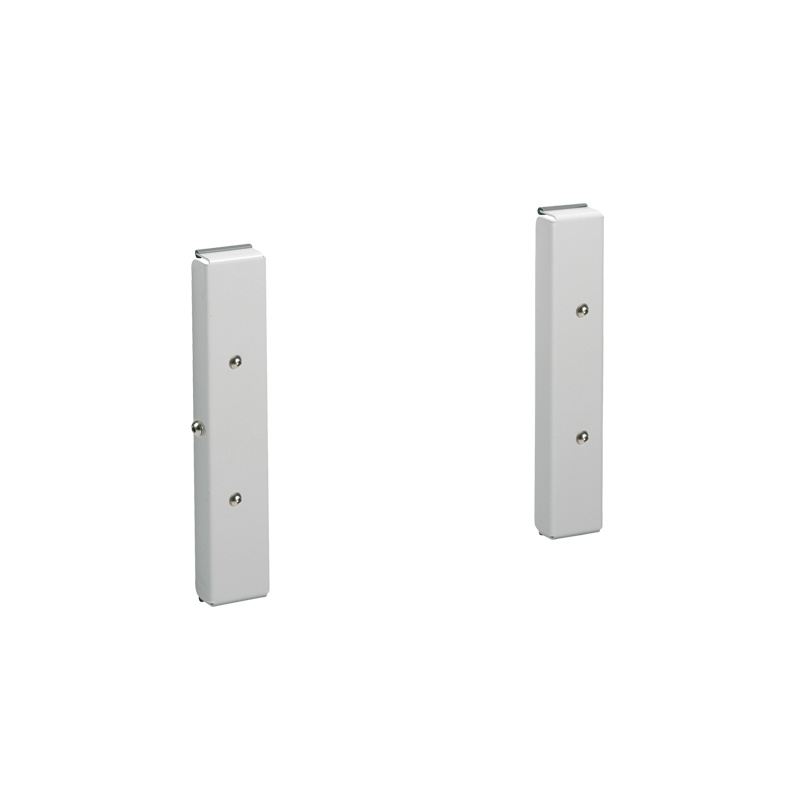 Linido jeu plaques régl. hauteur assise a/dossier - inox/blanc - 1 pc