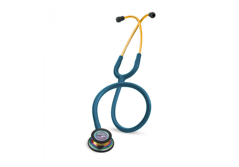 3M™ Littmann® Classic III stethoscoop - caraïbisch blauw - regenboog - 1 st