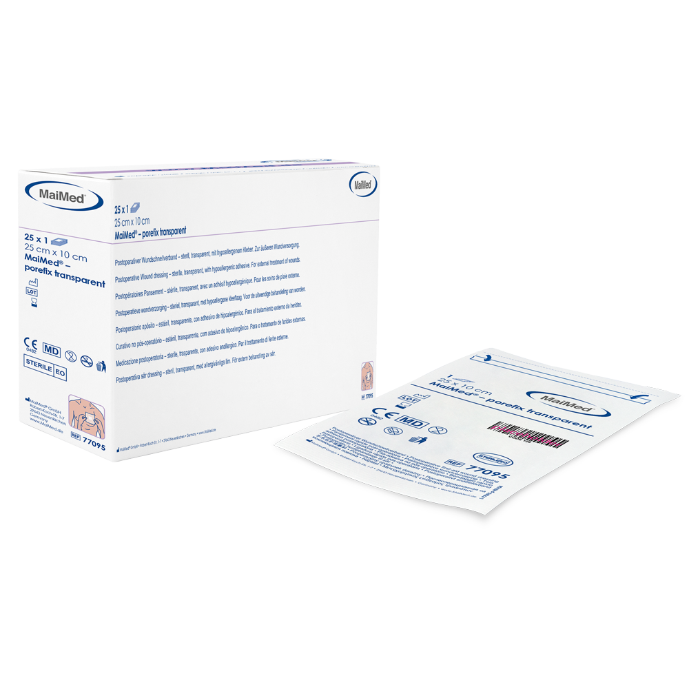 MaiMed®-porefix transparent - 10 x 25 cm - 1 x 25 st