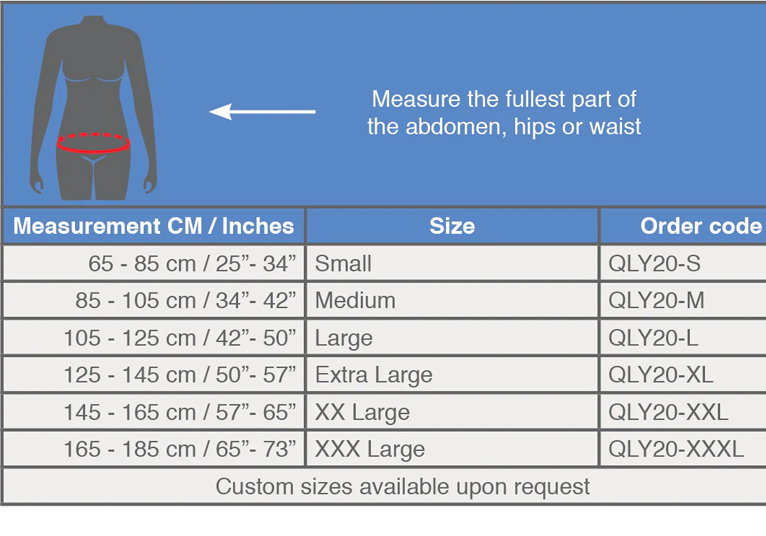 QualiBelly - lumbale & abdominale support - M