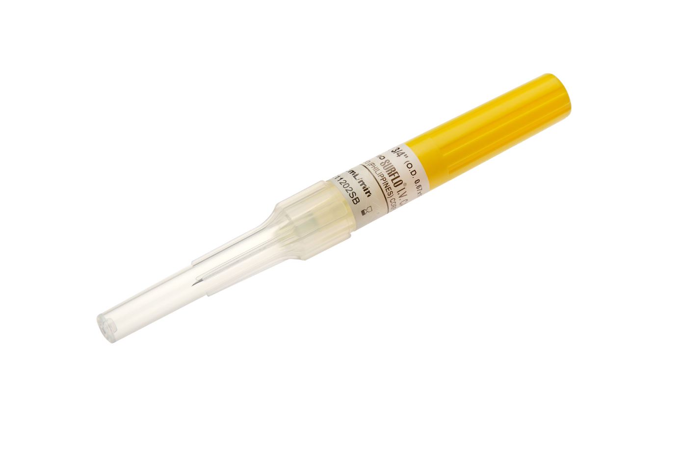 Surflo™ I.V. cathéter - 24G x 19 mm - jaune - 50 pcs