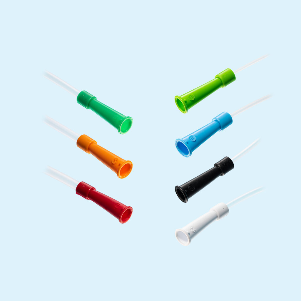Vrouwesonde PVC - wegwerp - zwart - CH10 - 23 cm - steriel - 1 x 100 st