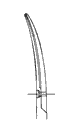 Fijne schaar - gebogen - 4 1/ 2" - 11,5 cm - 1 st