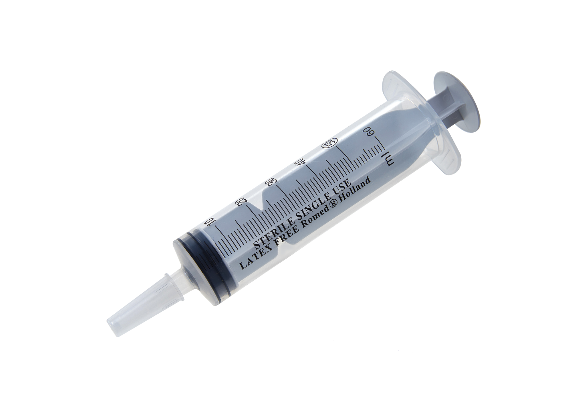 Romed 3-delige spuit 60 ml - catheter tip - 25 st