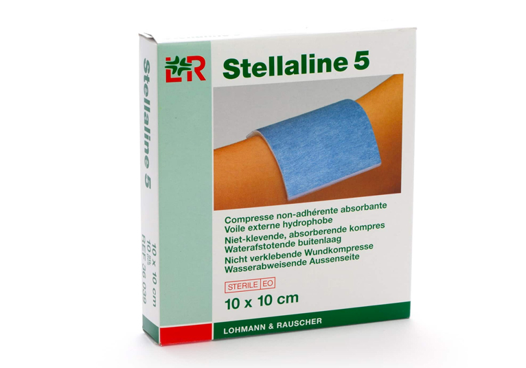Stellaline® compresses non adhésives - stériles - 10 x 10 cm - 1 x 100 pcs