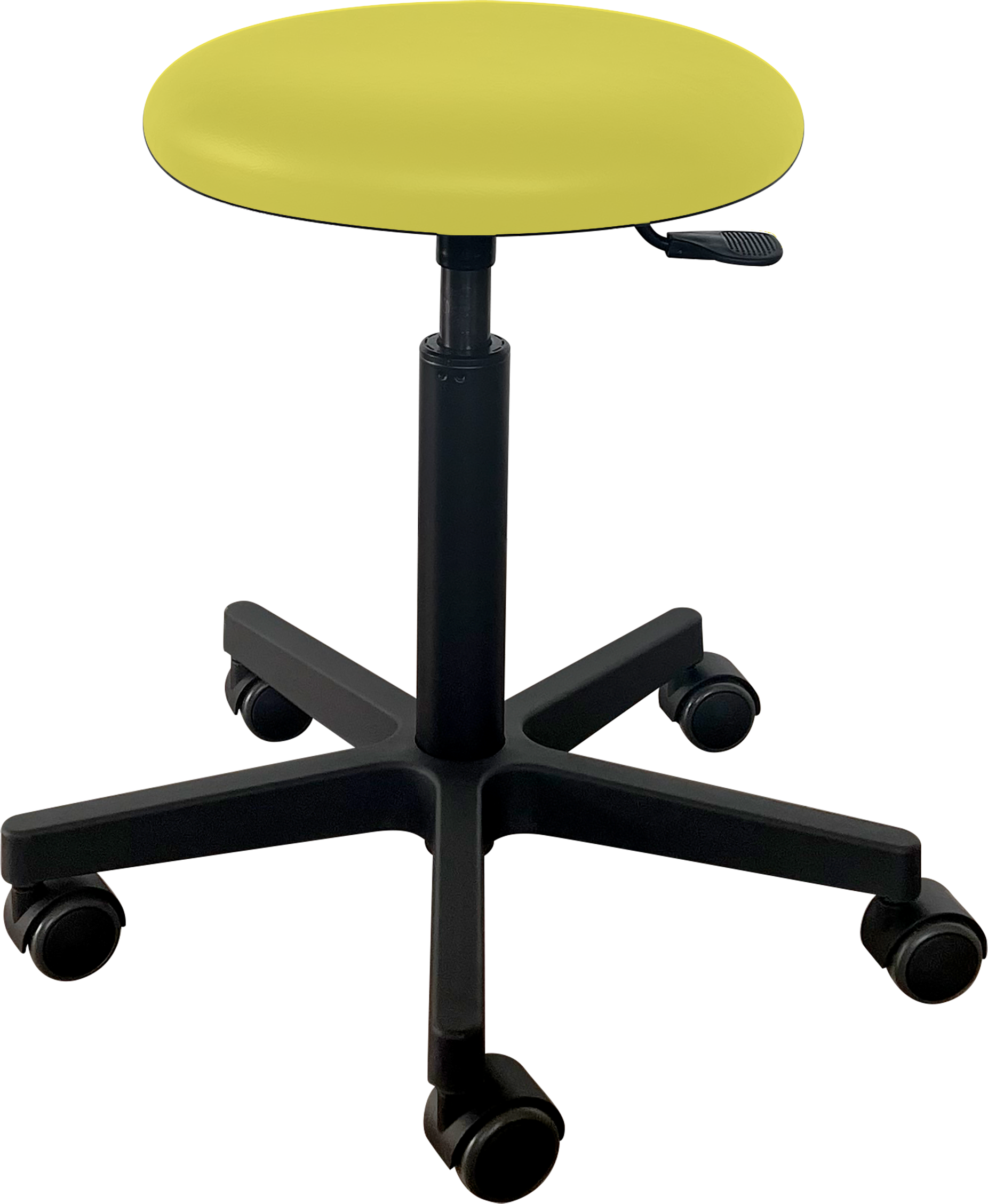 Tabouret Saar - zithoogte 60 - 86 cm - Citroen - 1 st