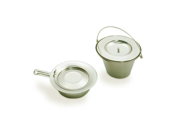 Linido toiletemmer ø 30 cm - met deksel in RVS voor LI2135 - 1 st