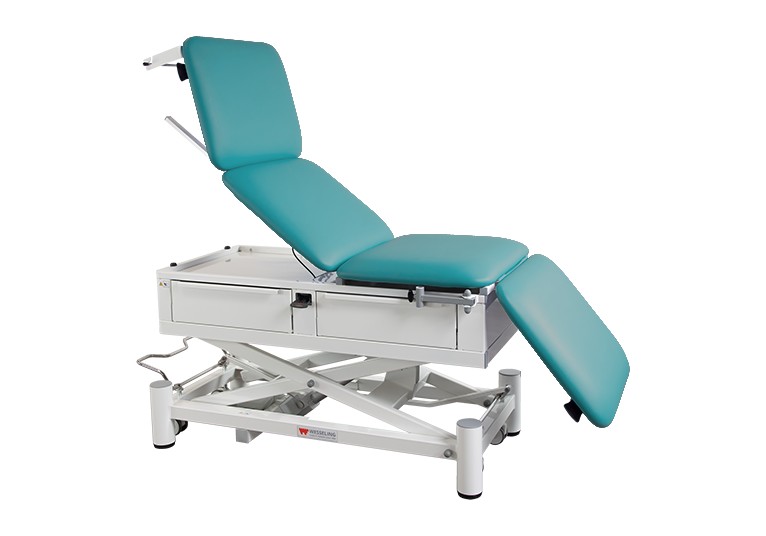Onderzoekstafel Praxis 4 Comfort Elite - elektrisch in hoogte verstelbaar - Emerald - 1 st