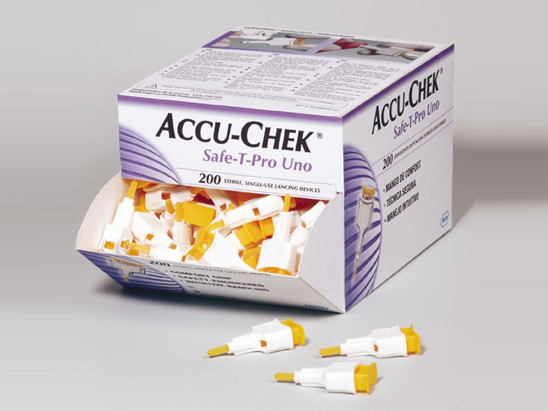 Accu-chek Safe-T-Pro Uno lancettes - 1 x 200 pcs