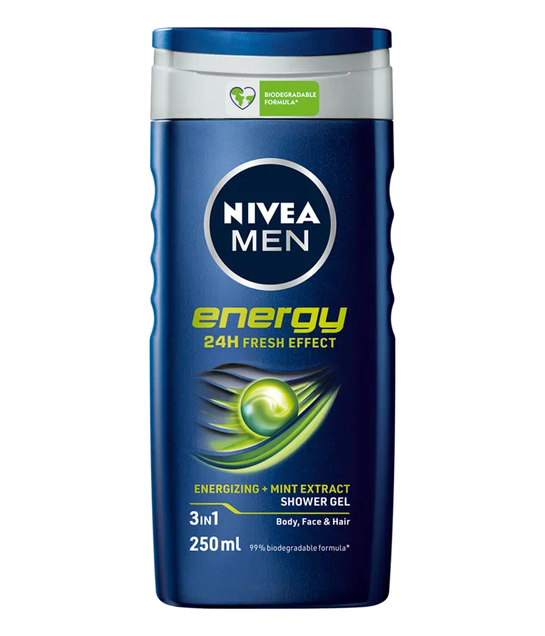 Nivea activerende douche voor mannen - munt - 250 ml - 1 st