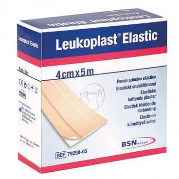 Leukoplast® elastic - op rol - 4 cm x 5 m - 1 st