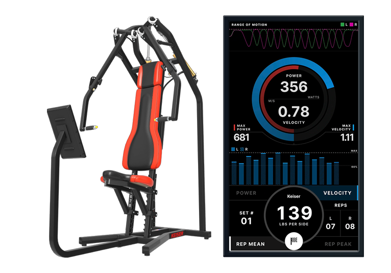 Keiser A400 Presse pectorale bi-axiale