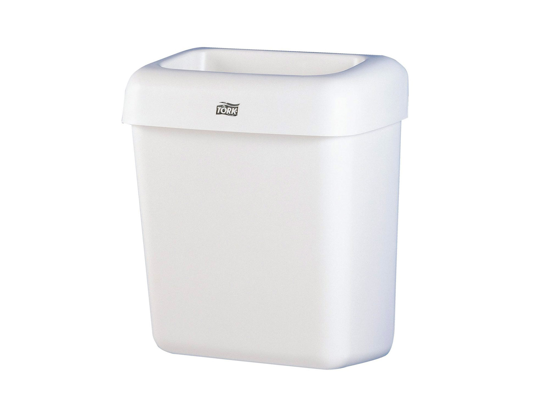 Poubelle 20 L - plastique - blanc - 1 pc