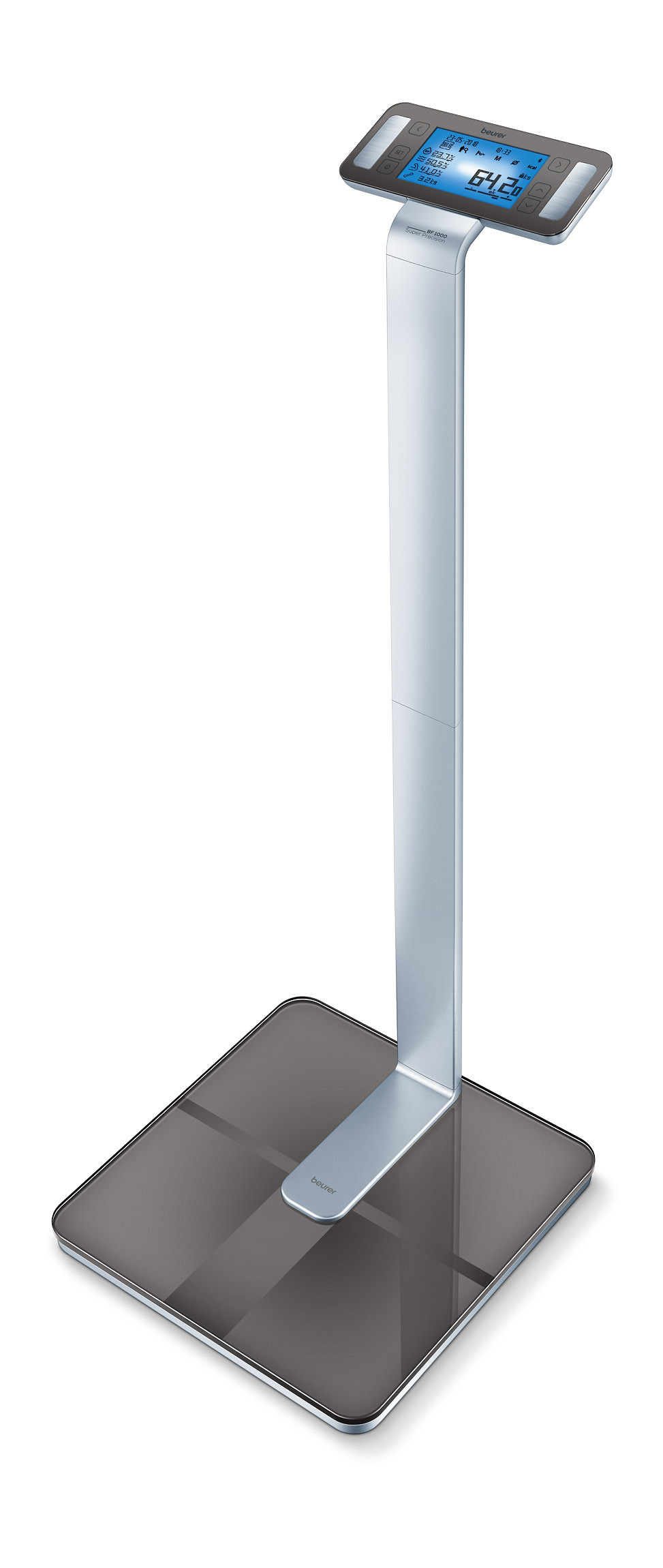 Pèse-personne digitale à colonne avec analyse de graisse corporelle et BMI BF1000 - 200 kg - 1 pc