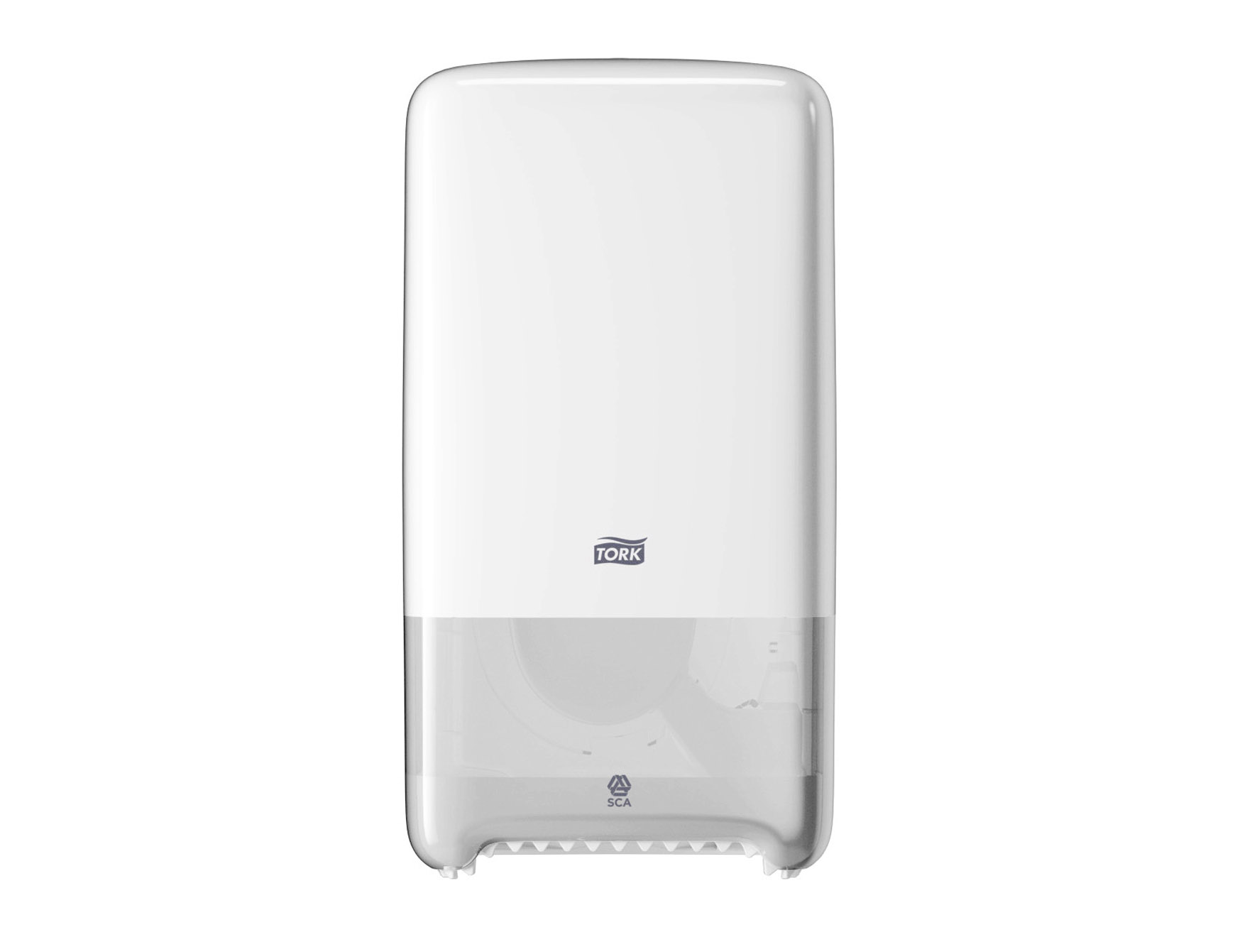 Tork Dubbele dispenser voor rol mid-size toiletpapier - T6 - wit - 1 st