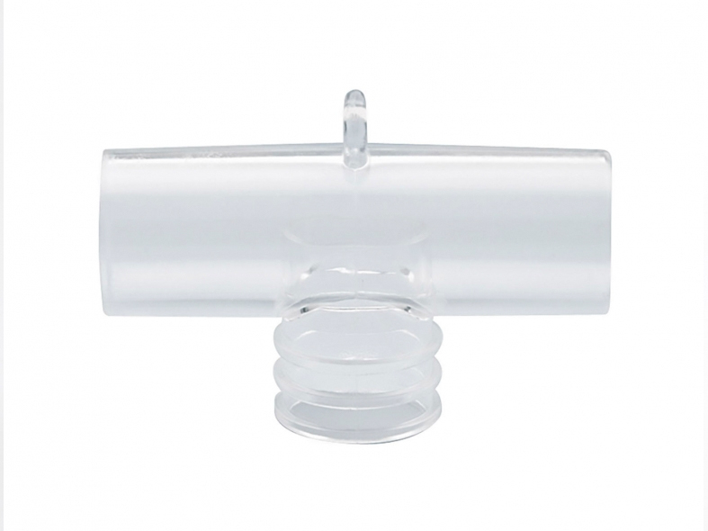 Baffled tee adapter for small nebulizers with 22mm O.D. - 1 x 50 pcs