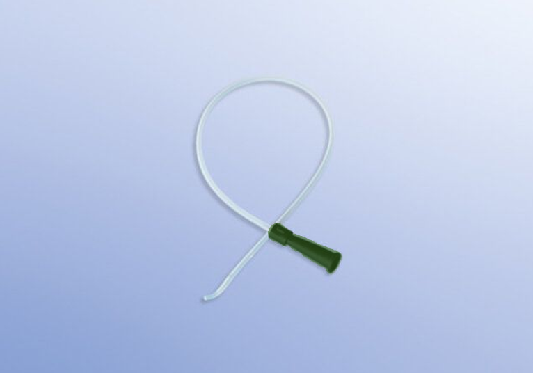 Sonde Tiemann - PVC - usage unique - 40 cm - Ch 14 - vert - 1 x 100 pcs
