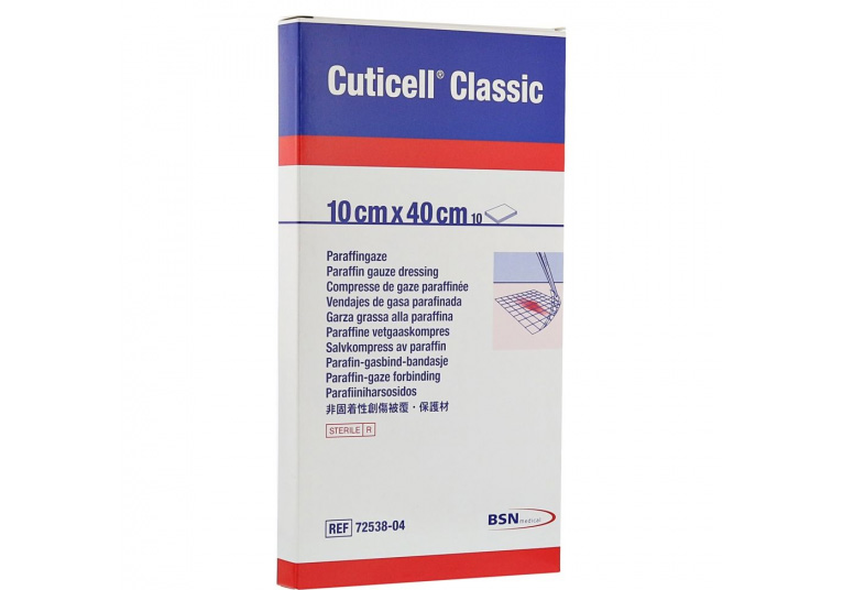 Cuticell® Classic gaaskompres - steriel - 10 x 40 cm - 10 st