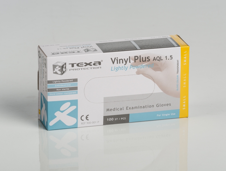 Handschoenen Vinyl clear - niet-steriel - gepoederd - transparant - S - 10 x 100 st