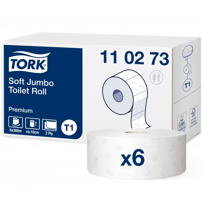 Tork premium toilet jumbo roll soft T1- 2-plis - 9,8 cm x 360 m - 6 roul.