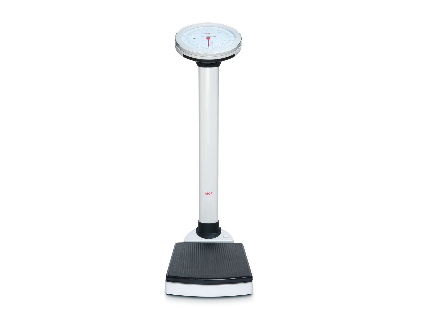 Seca 756 mechanische kolomweegschaal met ronde wijzerplaat en BMI - klasse IIII - 160 kg - 1 st